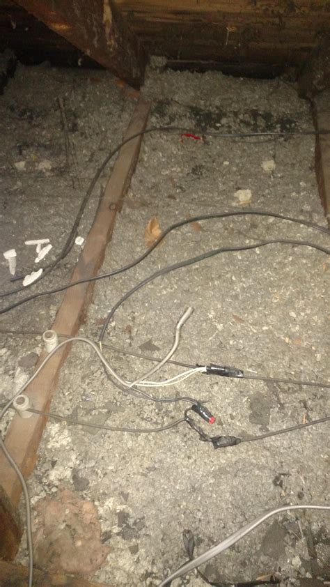 best place to put junction boxes in insulated attic|attic junction box problems.